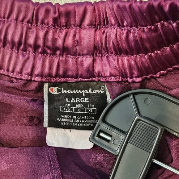 Champion Satiny Purple Shorts, Sz. L - Picture 6 of 13